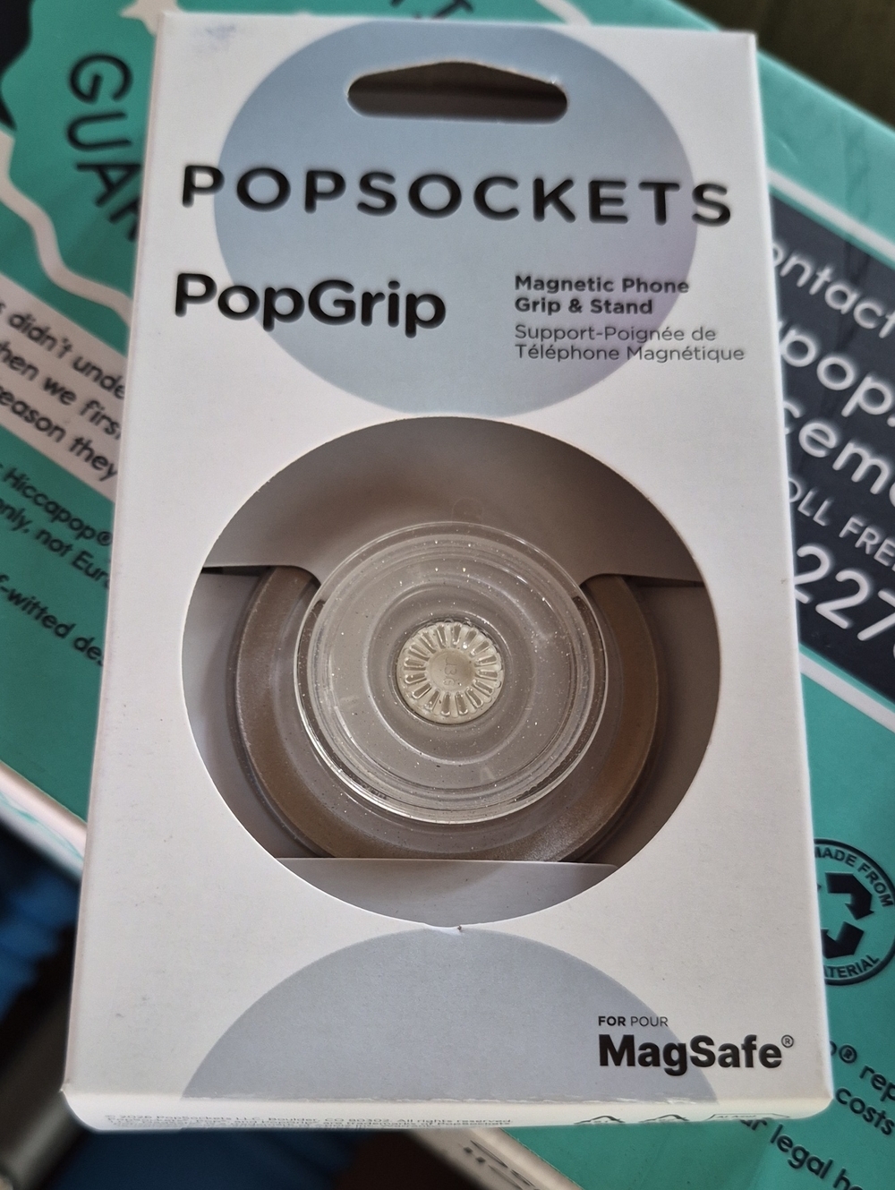 PopSocket PopGrip Magnetic Phone Grip & Stand - Clear